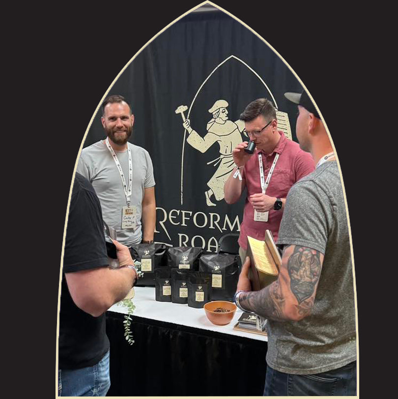Reformation Roasters at a coffee convention